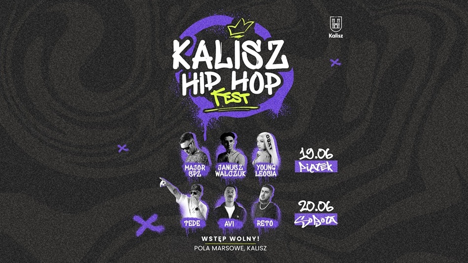 Dwa dni hip-hopu na Polach Marsowych w Kaliszu. Wstęp wolny, na scenie znane nazwiska